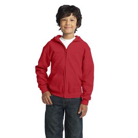 Gildan ®  Youth Heavy Blend   Full-Zip Hooded Sweatshirt. 18600B